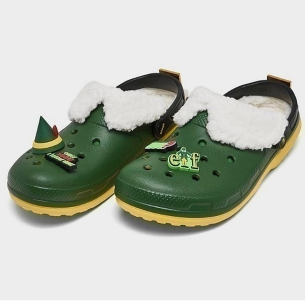 NWT. CROCS X ELF Classic Lined Clog Shoes